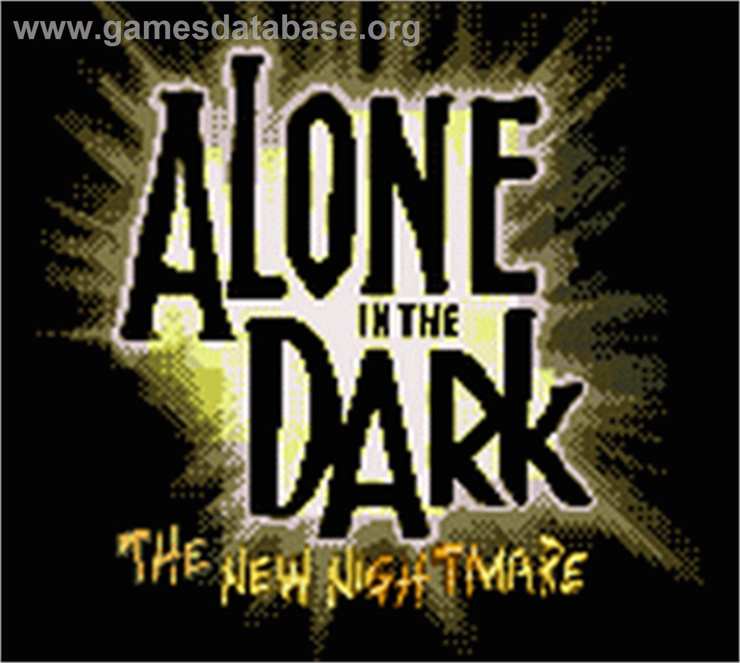 Alone in the Dark: The New Nightmare - Nintendo Game Boy Color - Artwork - Title Screen