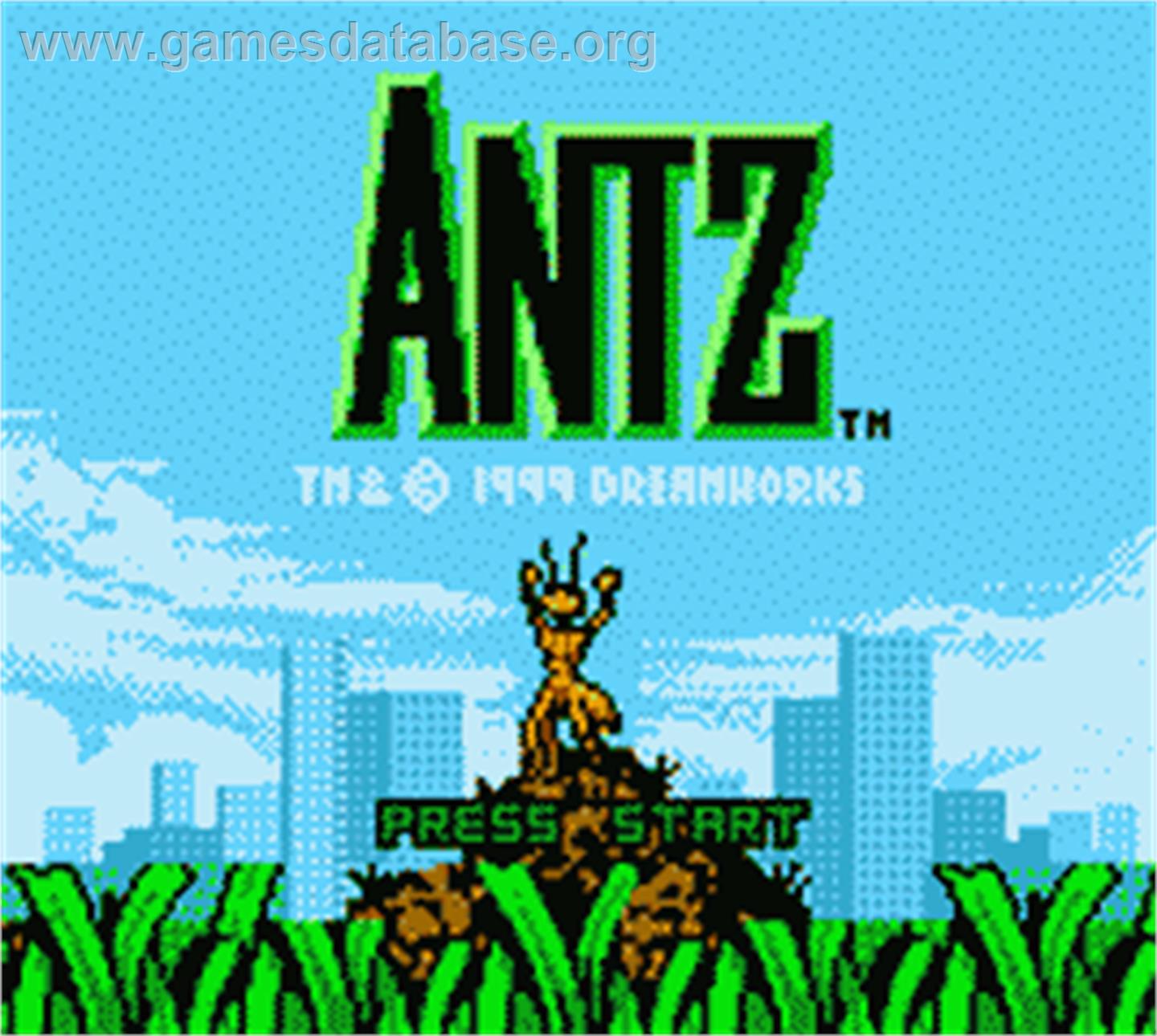 Antz - Nintendo Game Boy Color - Artwork - Title Screen