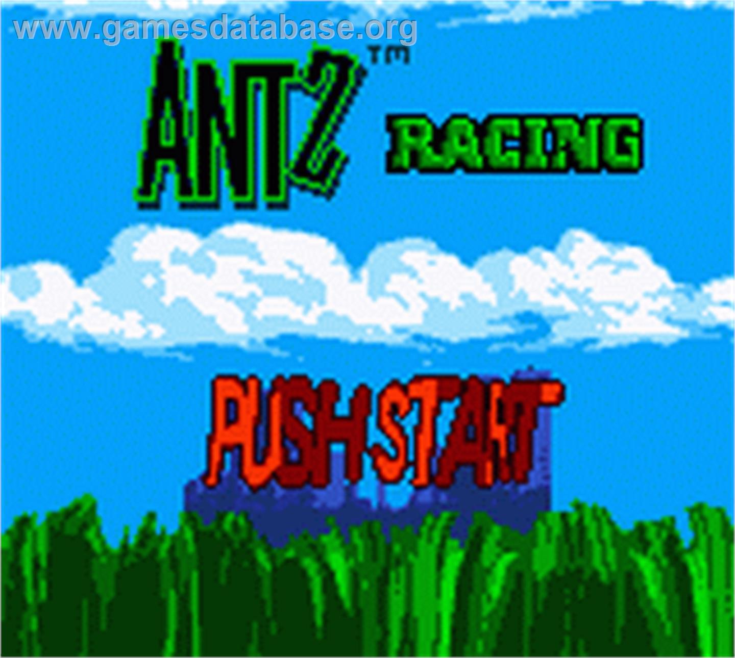 Antz Racing - Nintendo Game Boy Color - Artwork - Title Screen