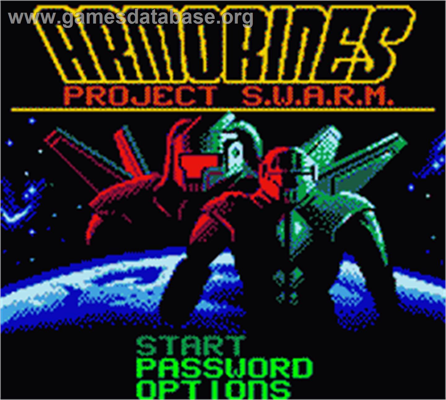Armorines: Project S.W.A.R.M. - Nintendo Game Boy Color - Artwork - Title Screen