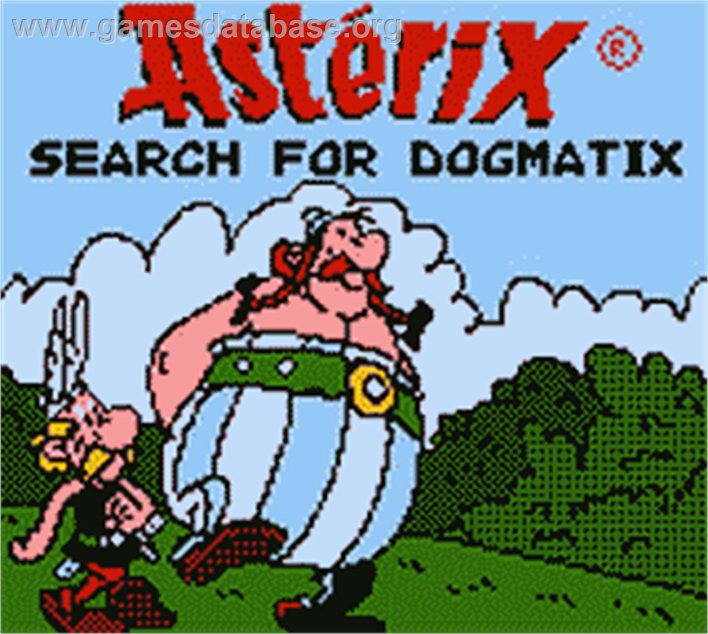 Asterix: Search for Dogmatix - Nintendo Game Boy Color - Artwork - Title Screen