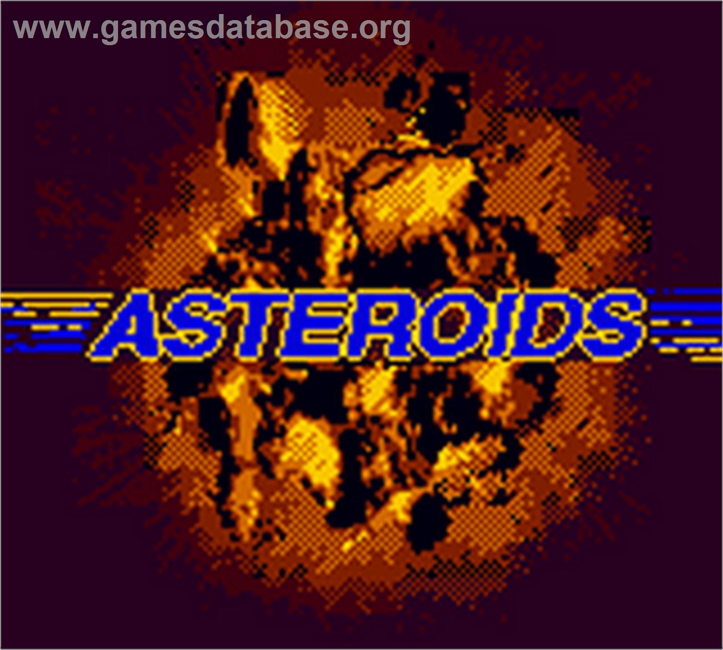 Asteroids - Nintendo Game Boy Color - Artwork - Title Screen