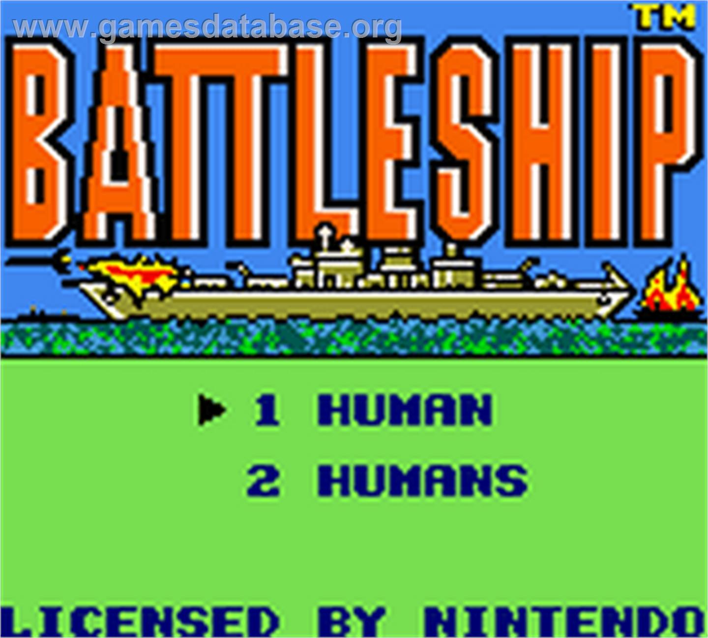 Battleship - Nintendo Game Boy Color - Artwork - Title Screen