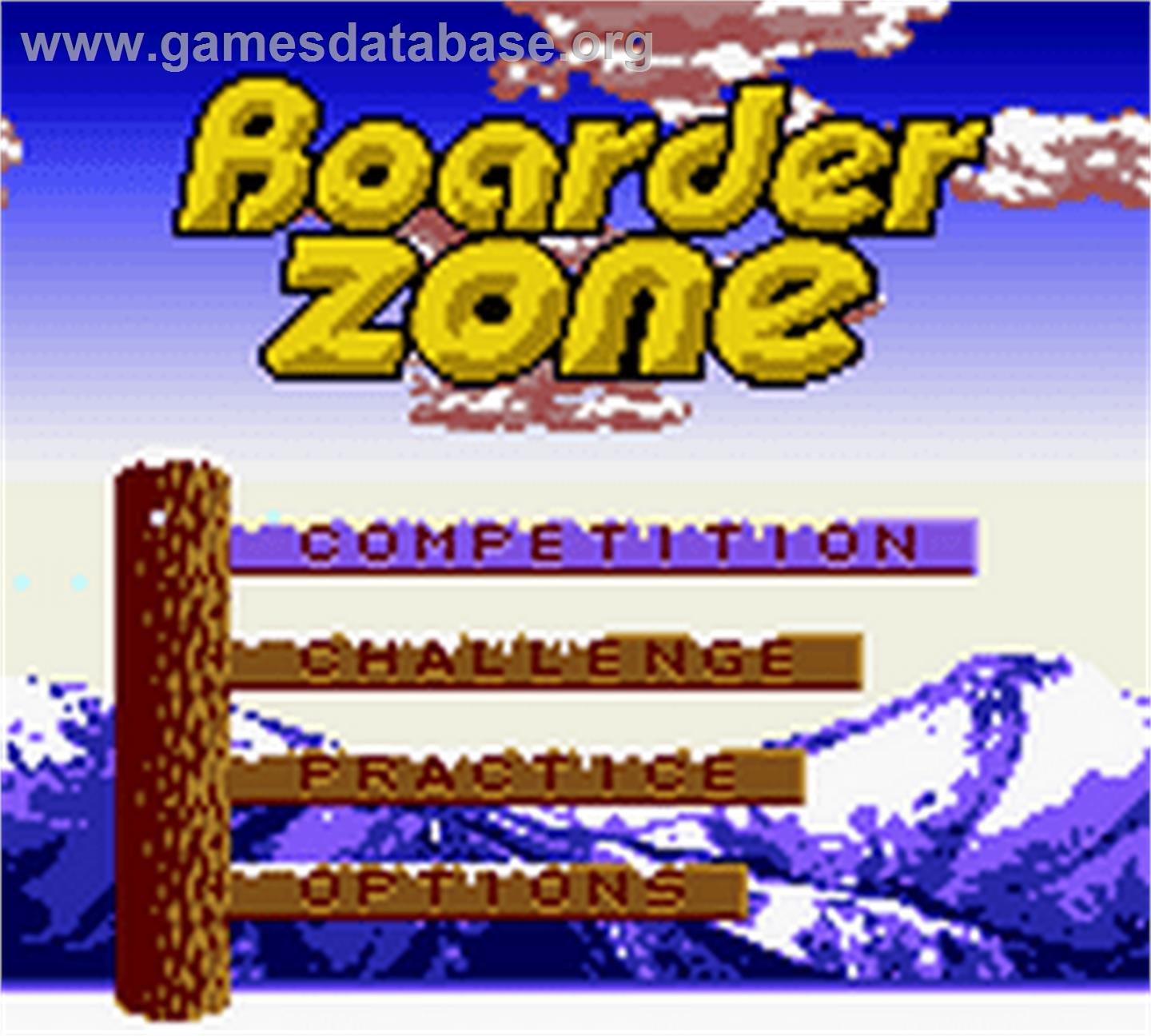Boarder Zone - Nintendo Game Boy Color - Artwork - Title Screen