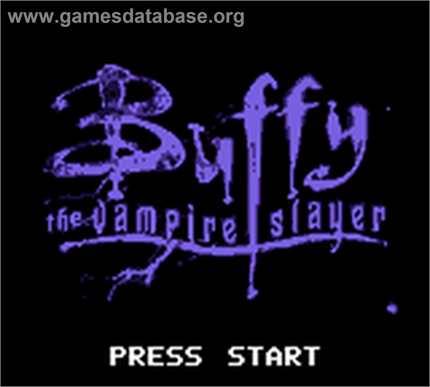Buffy the Vampire Slayer - Nintendo Game Boy Color - Artwork - Title Screen