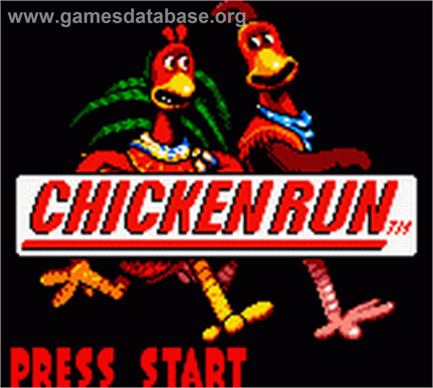 Chicken Run - Nintendo Game Boy Color - Artwork - Title Screen
