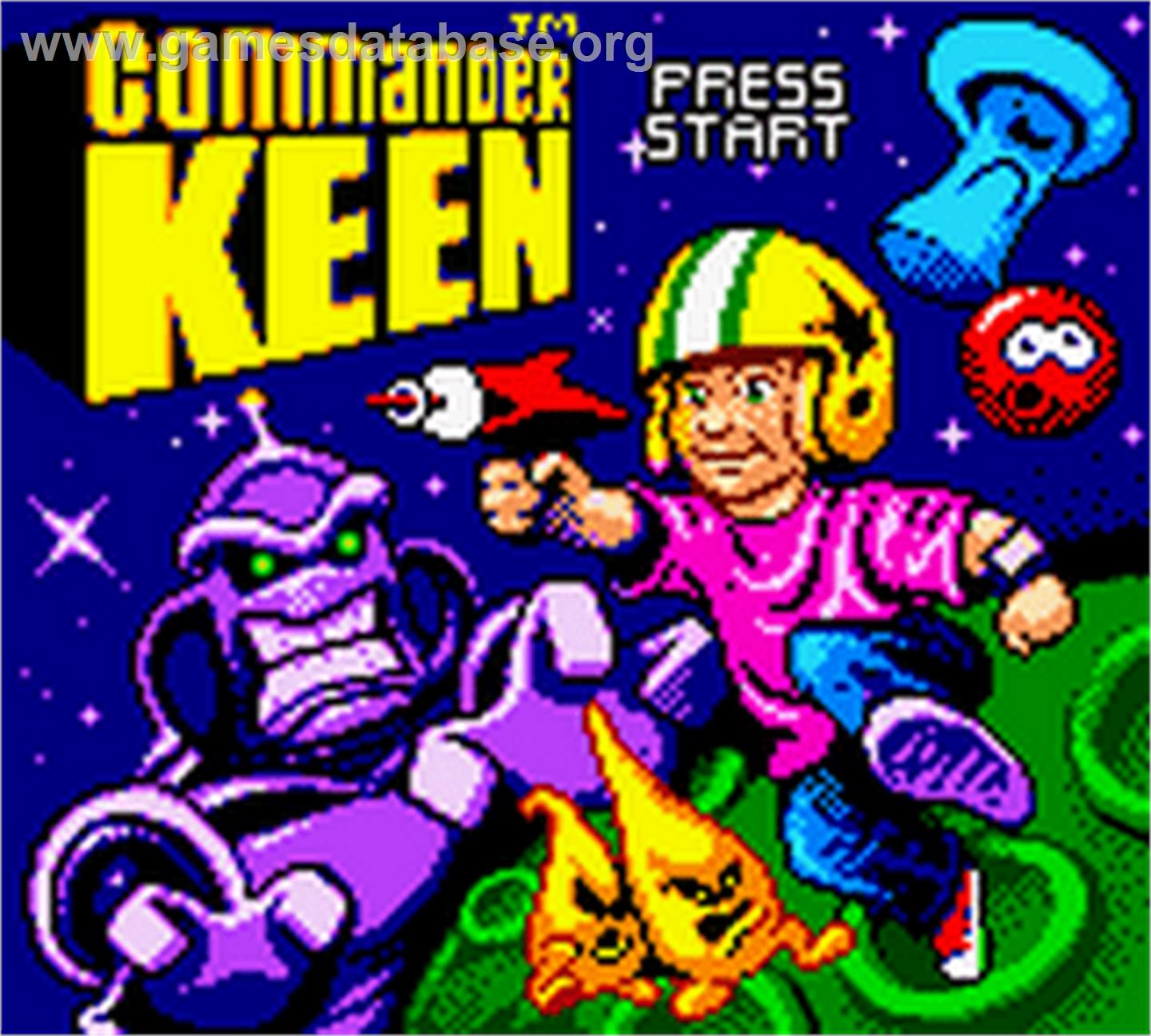 Commander Keen - Nintendo Game Boy Color - Artwork - Title Screen