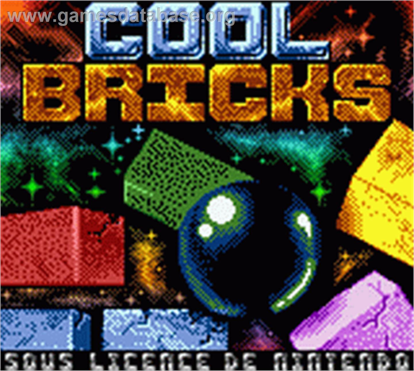 Cool Bricks - Nintendo Game Boy Color - Artwork - Title Screen