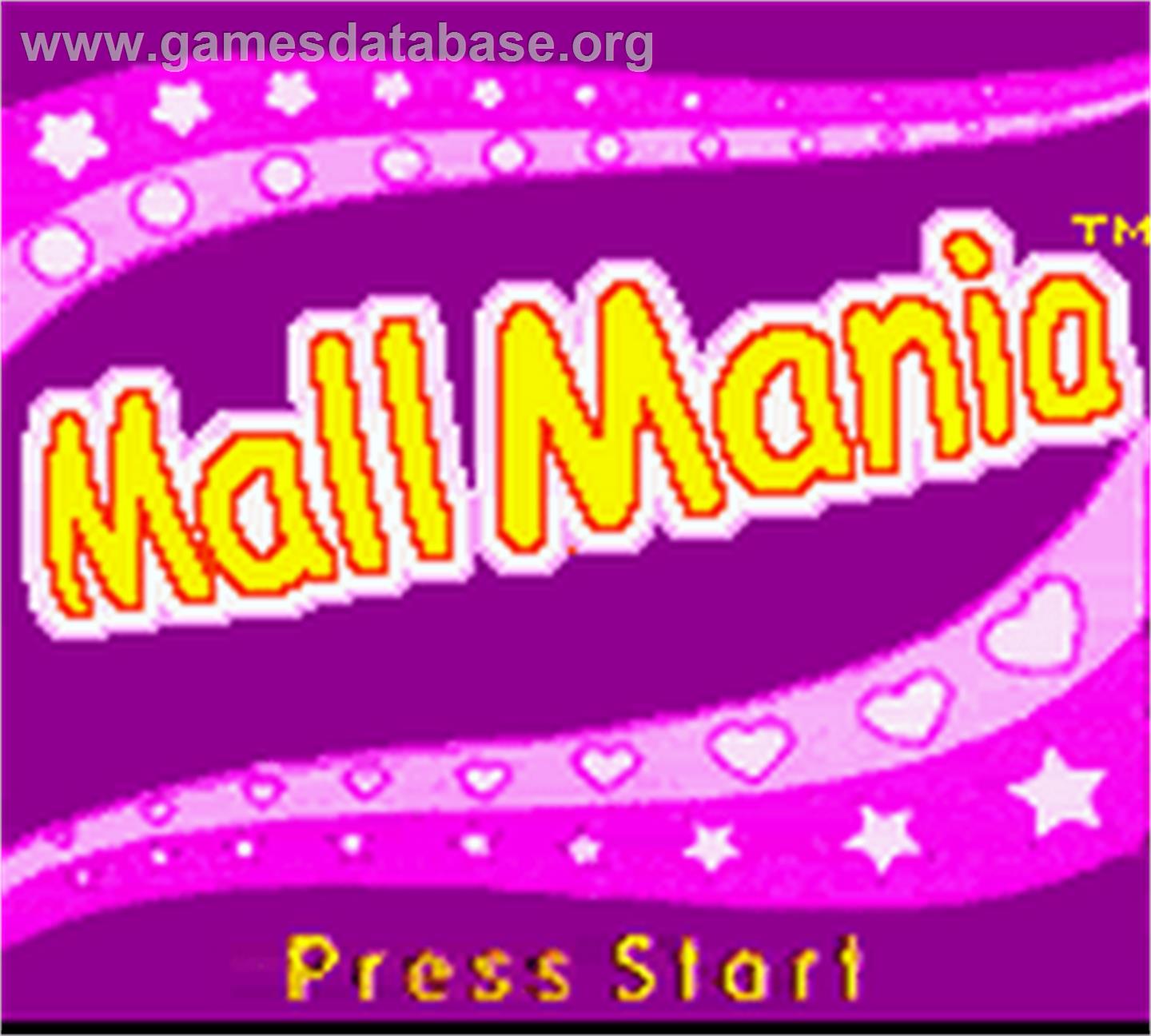 Diva Starz: Mall Mania - Nintendo Game Boy Color - Artwork - Title Screen
