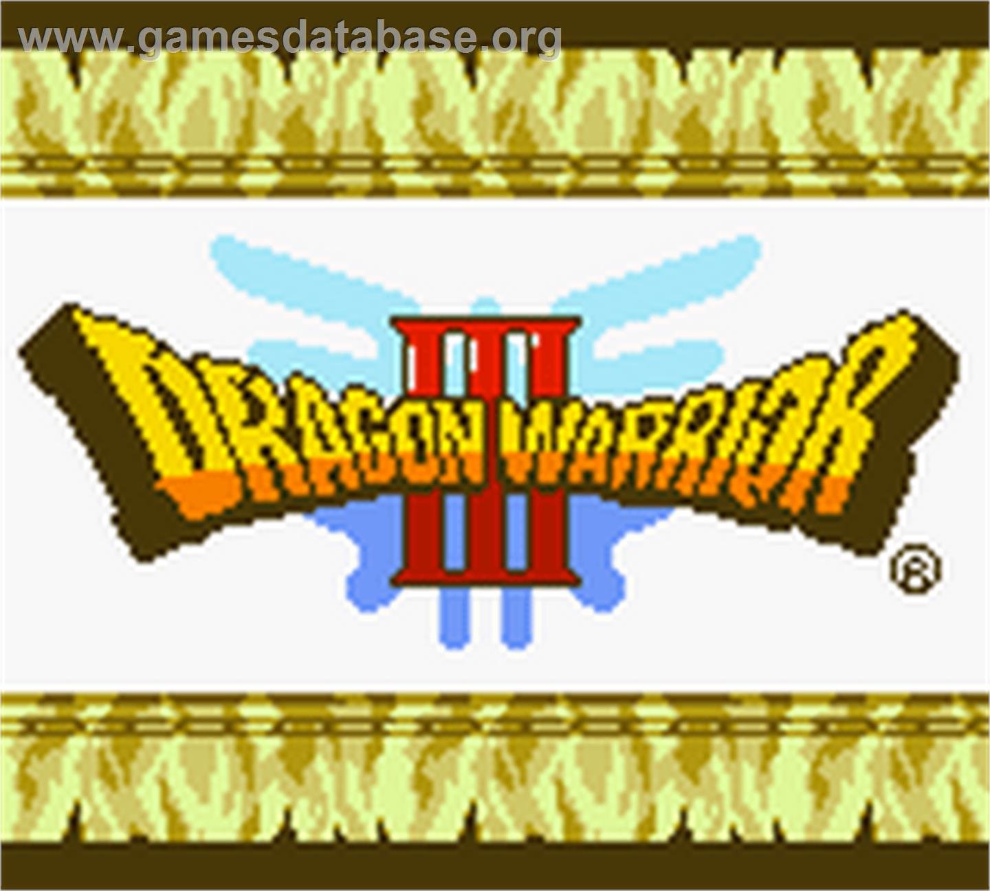 Dragon Warrior 3 - Nintendo Game Boy Color - Artwork - Title Screen