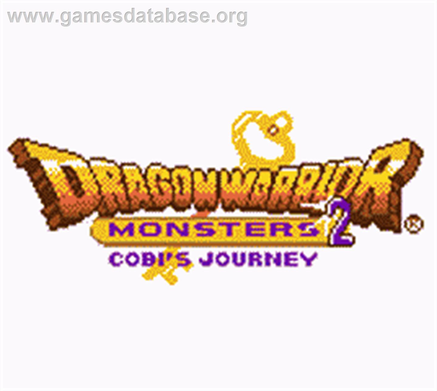 Dragon Warrior Monsters 2: Cobi's Journey - Nintendo Game Boy Color - Artwork - Title Screen