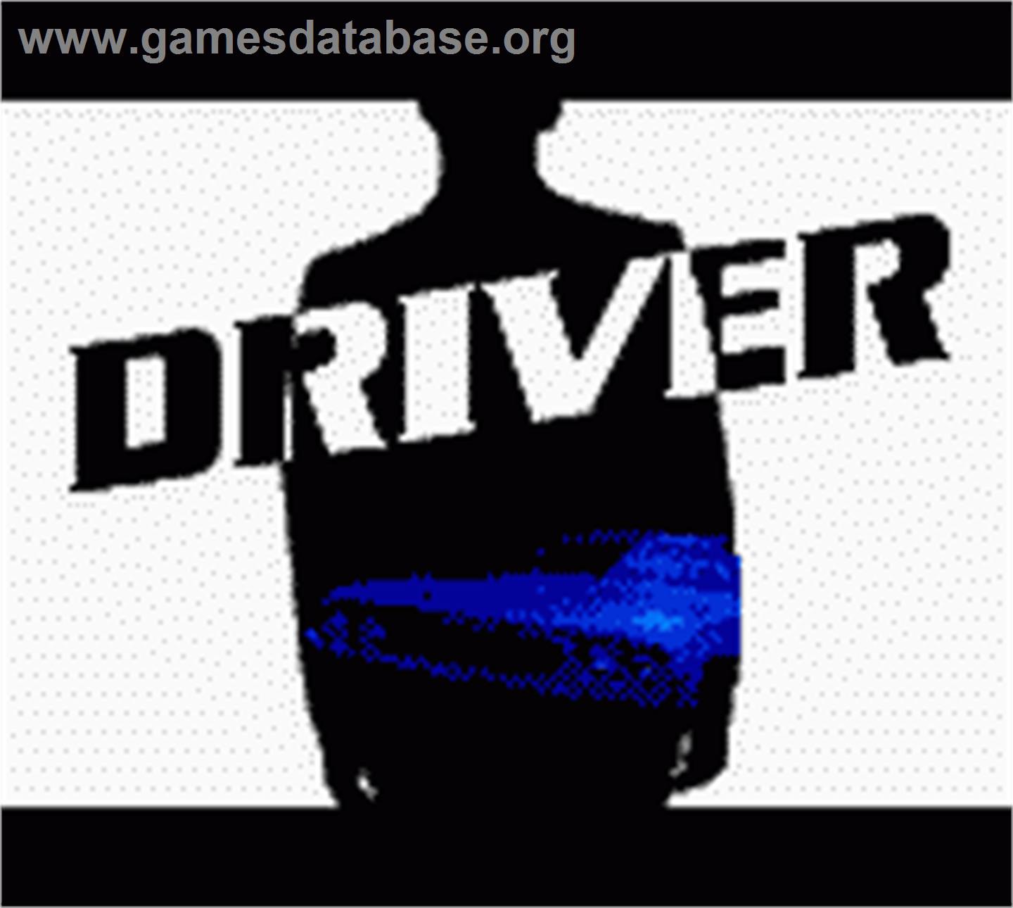 Driver: You Are The Wheelman - Nintendo Game Boy Color - Artwork - Title Screen