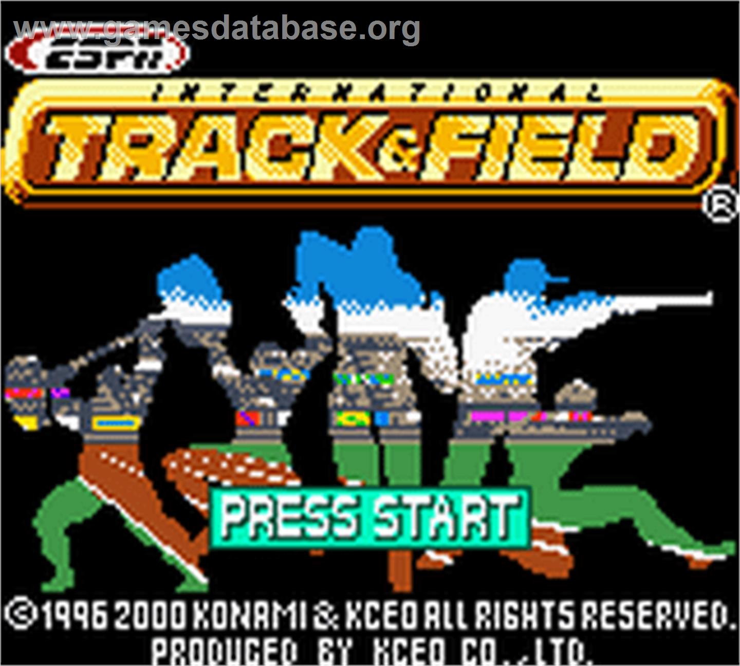 ESPN International Track & Field - Nintendo Game Boy Color - Artwork - Title Screen
