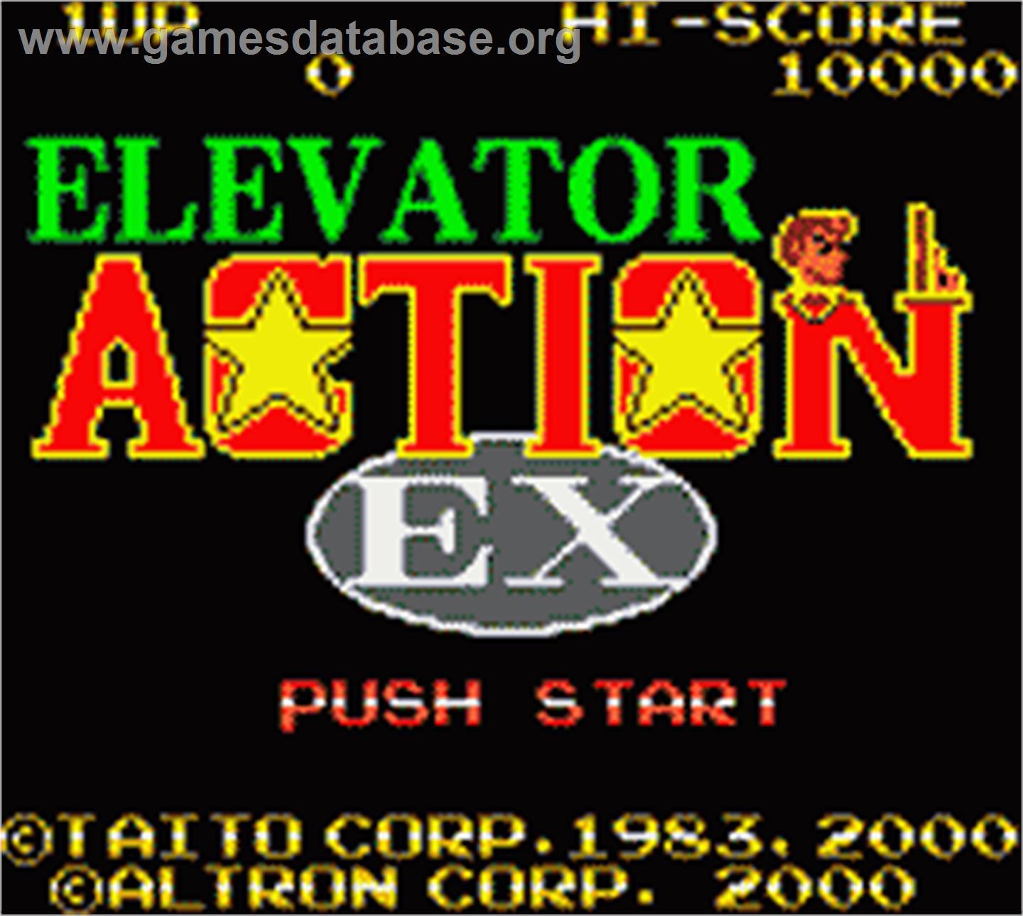 Elevator Action - Nintendo Game Boy Color - Artwork - Title Screen