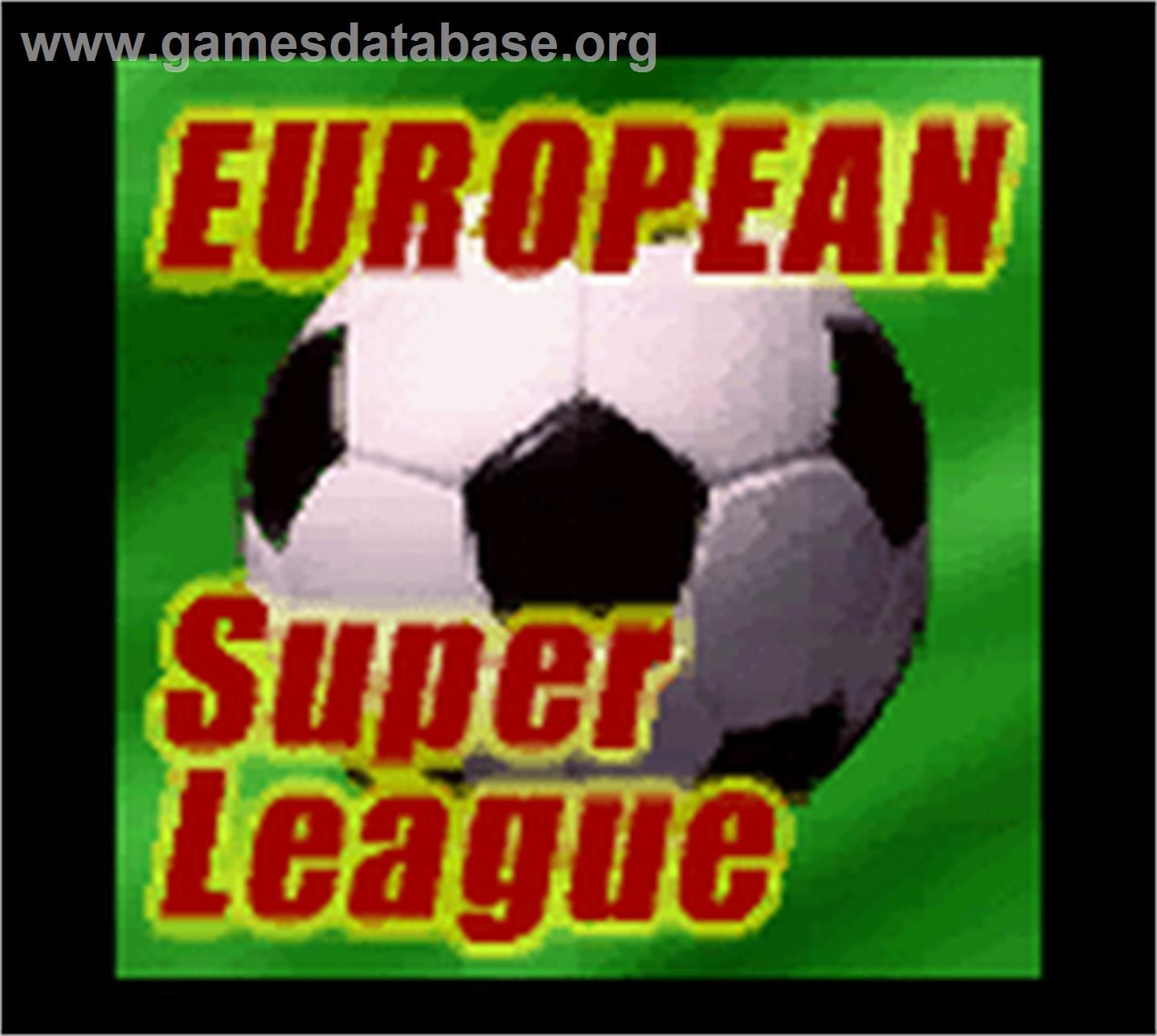 European Super League - Nintendo Game Boy Color - Artwork - Title Screen