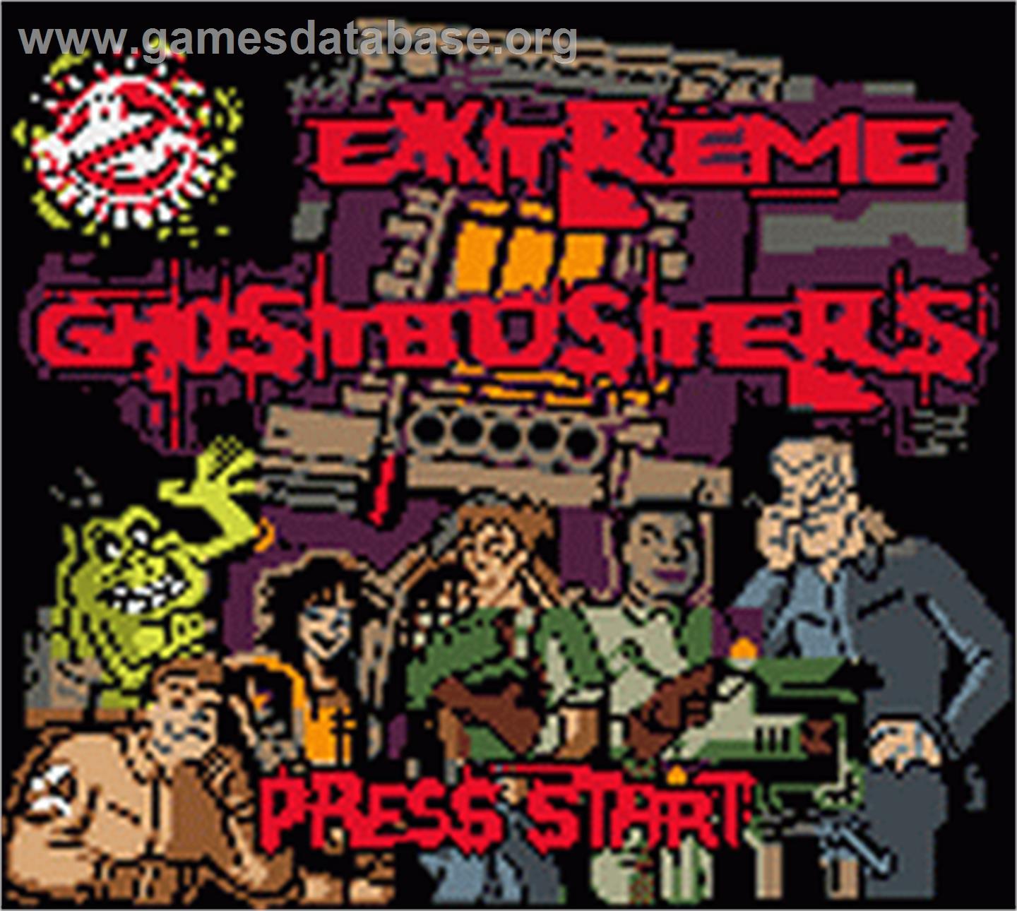 Extreme Ghostbusters - Nintendo Game Boy Color - Artwork - Title Screen