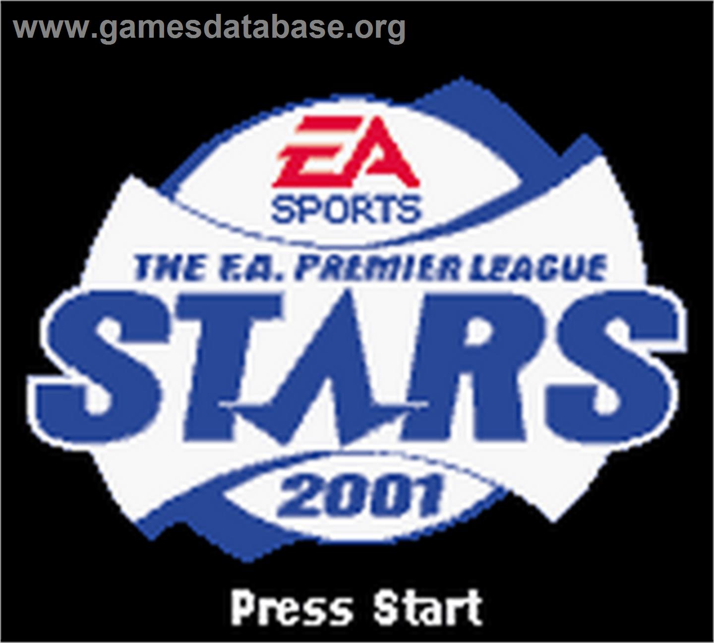 F.A. Premier League Stars 2001 - Nintendo Game Boy Color - Artwork - Title Screen