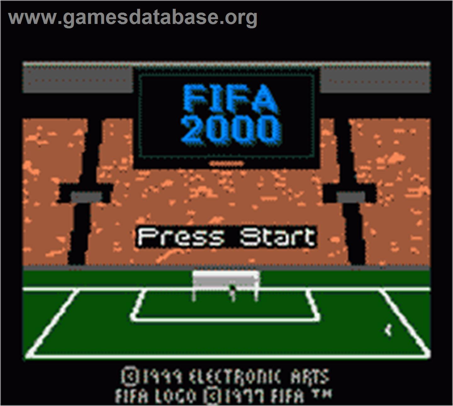 FIFA 2000: Major League Soccer - Nintendo Game Boy Color - Artwork - Title Screen