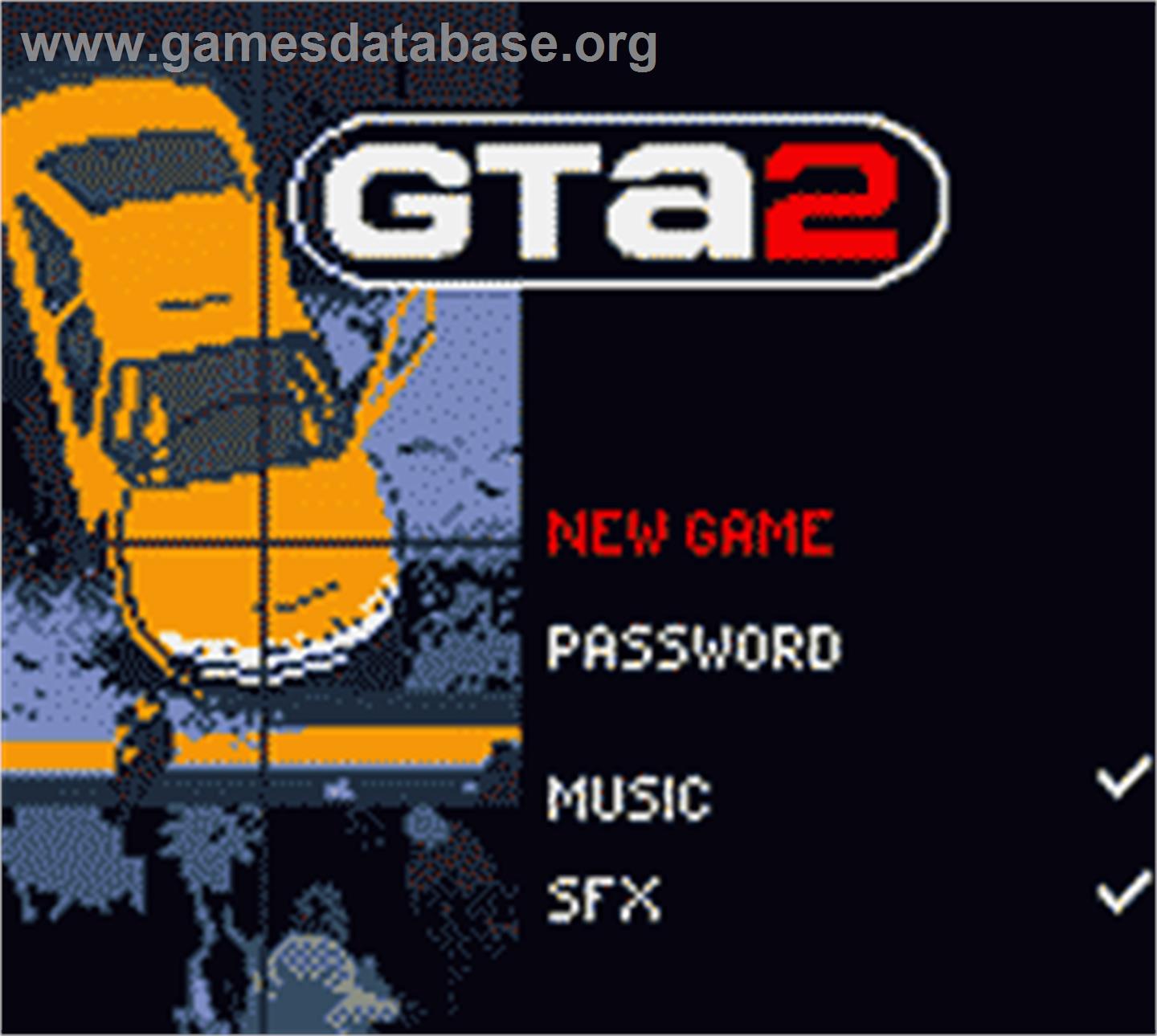 Grand Theft Auto 2 - Nintendo Game Boy Color - Artwork - Title Screen