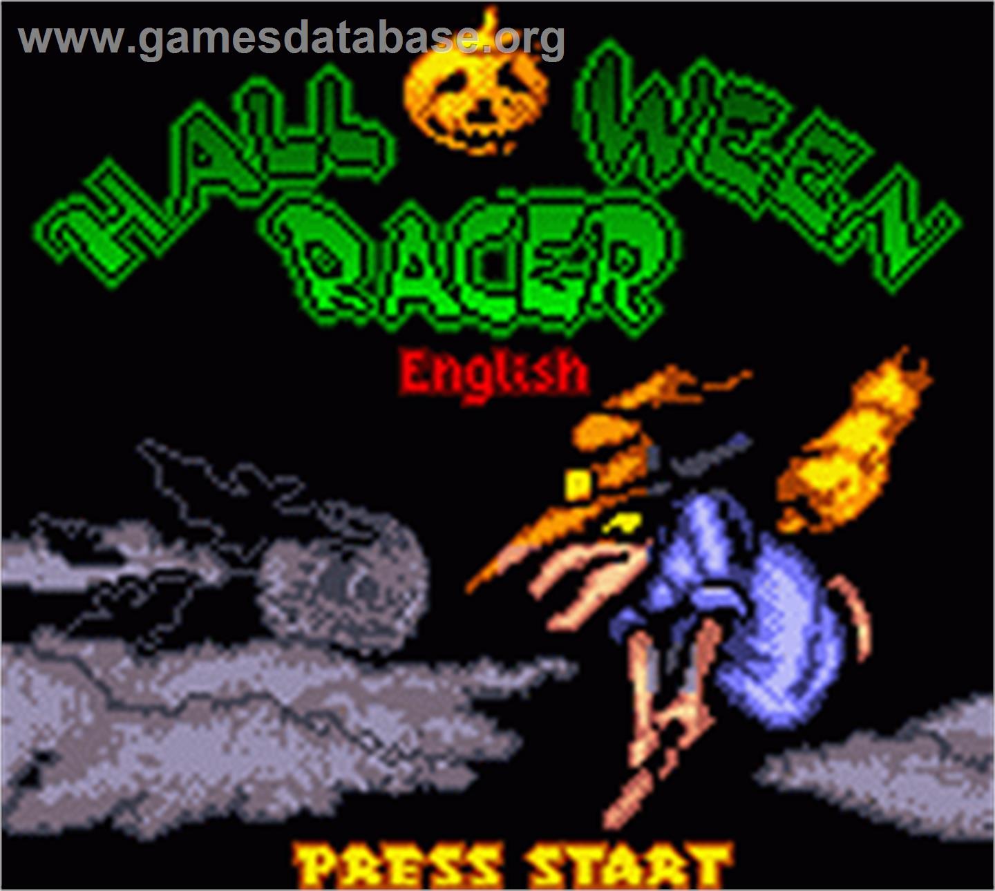 Halloween Racer - Nintendo Game Boy Color - Artwork - Title Screen