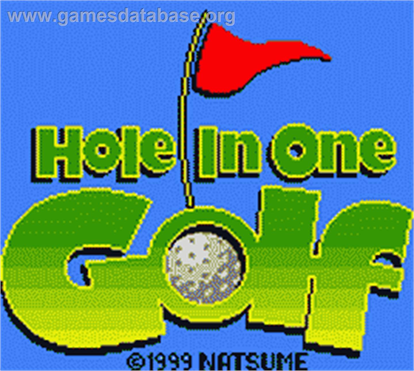 Hole in One Golf - Nintendo Game Boy Color - Artwork - Title Screen