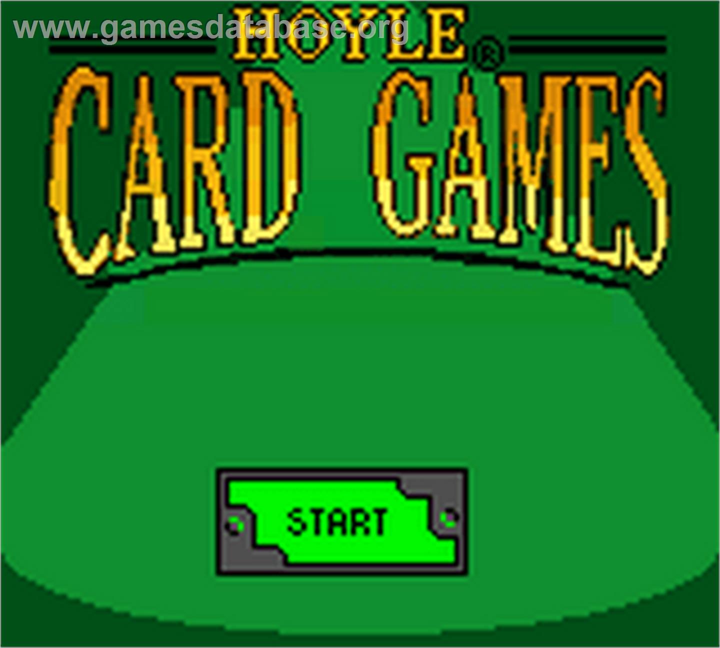 Hoyle Card Games - Nintendo Game Boy Color - Artwork - Title Screen