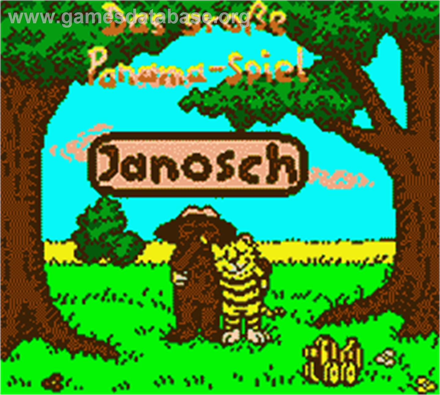 Janosch: Das grosse Panama-Spiel - Nintendo Game Boy Color - Artwork - Title Screen