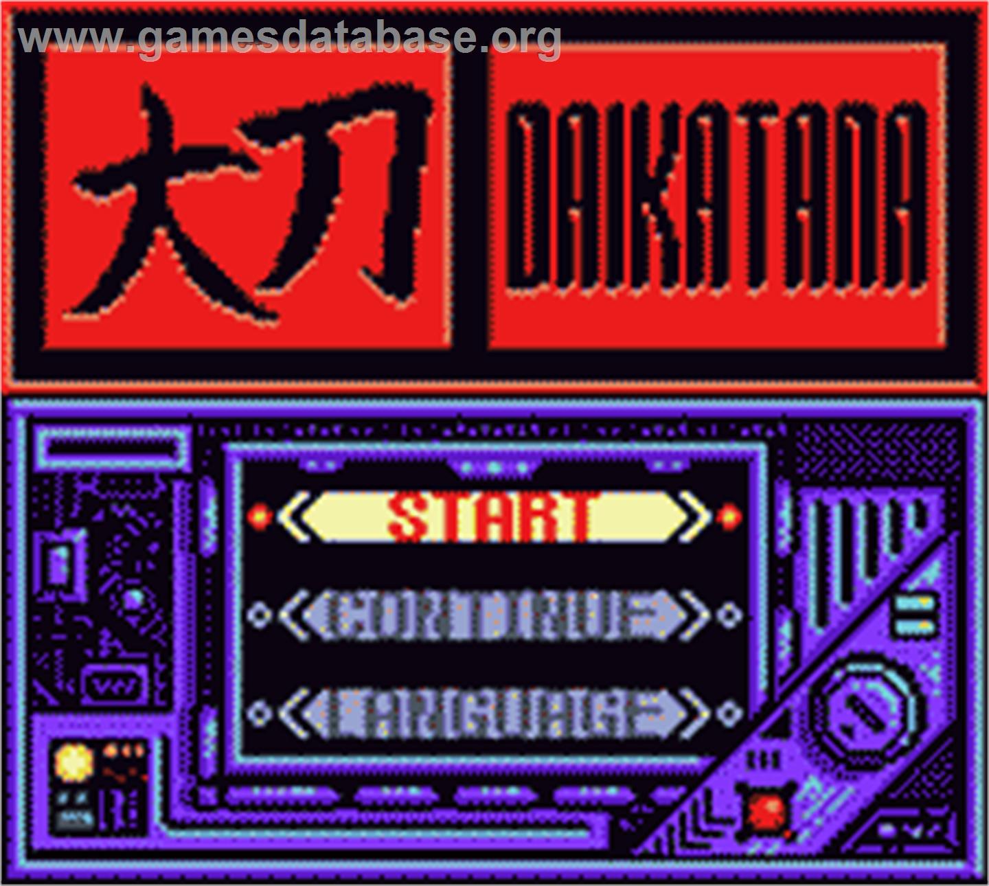 John Romero's Daikatana - Nintendo Game Boy Color - Artwork - Title Screen