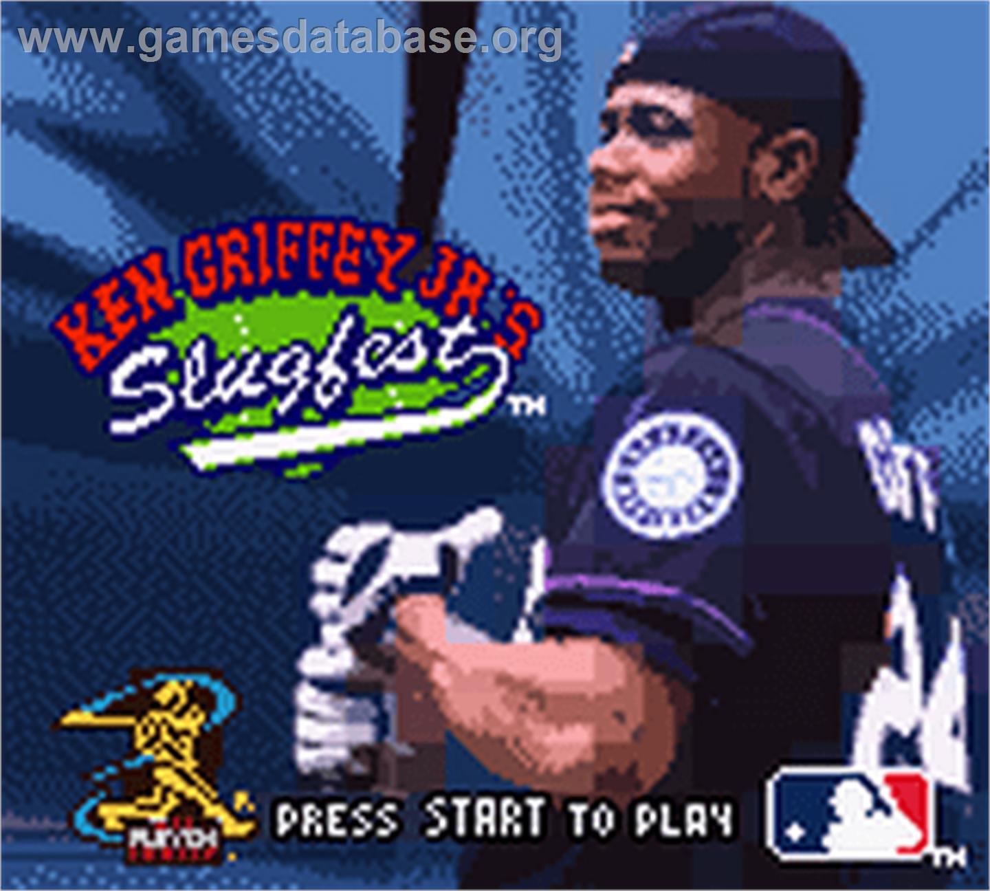 Ken Griffey Jr.'s Slugfest - Nintendo Game Boy Color - Artwork - Title Screen