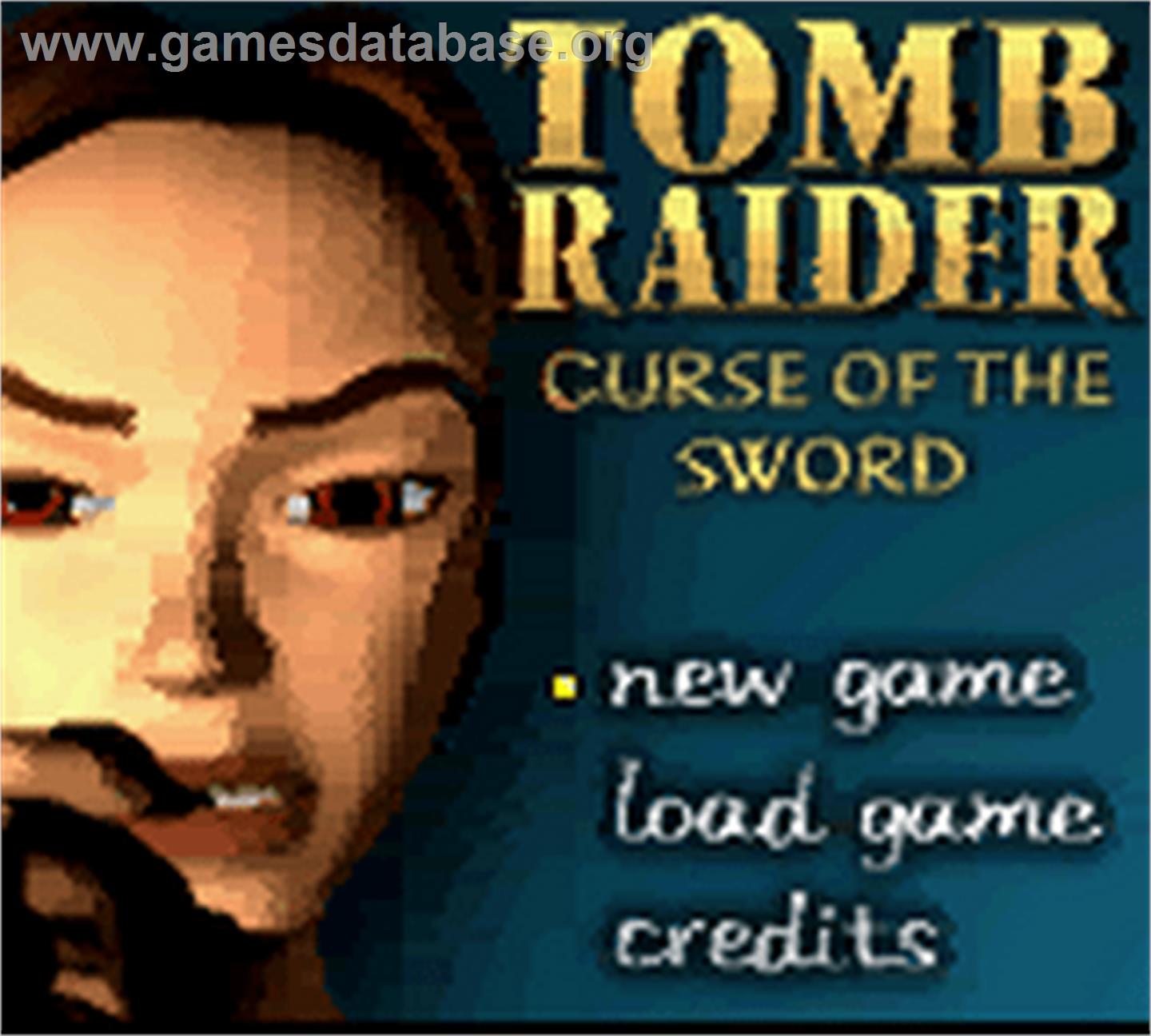 Lara Croft Tomb Raider: Curse of the Sword - Nintendo Game Boy Color - Artwork - Title Screen