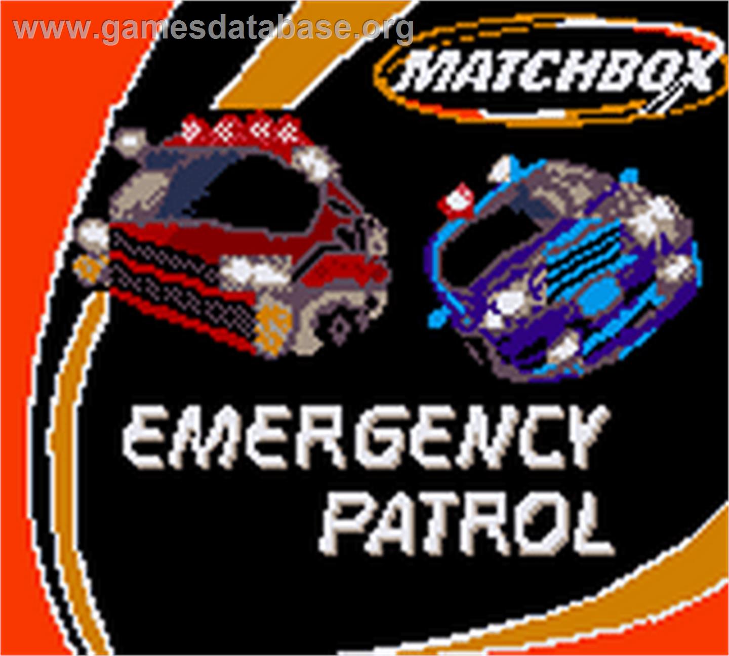 Matchbox: Emergency Patrol - Nintendo Game Boy Color - Artwork - Title Screen