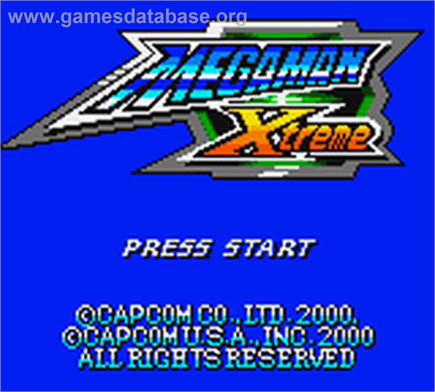 Mega Man XTreme - Nintendo Game Boy Color - Artwork - Title Screen