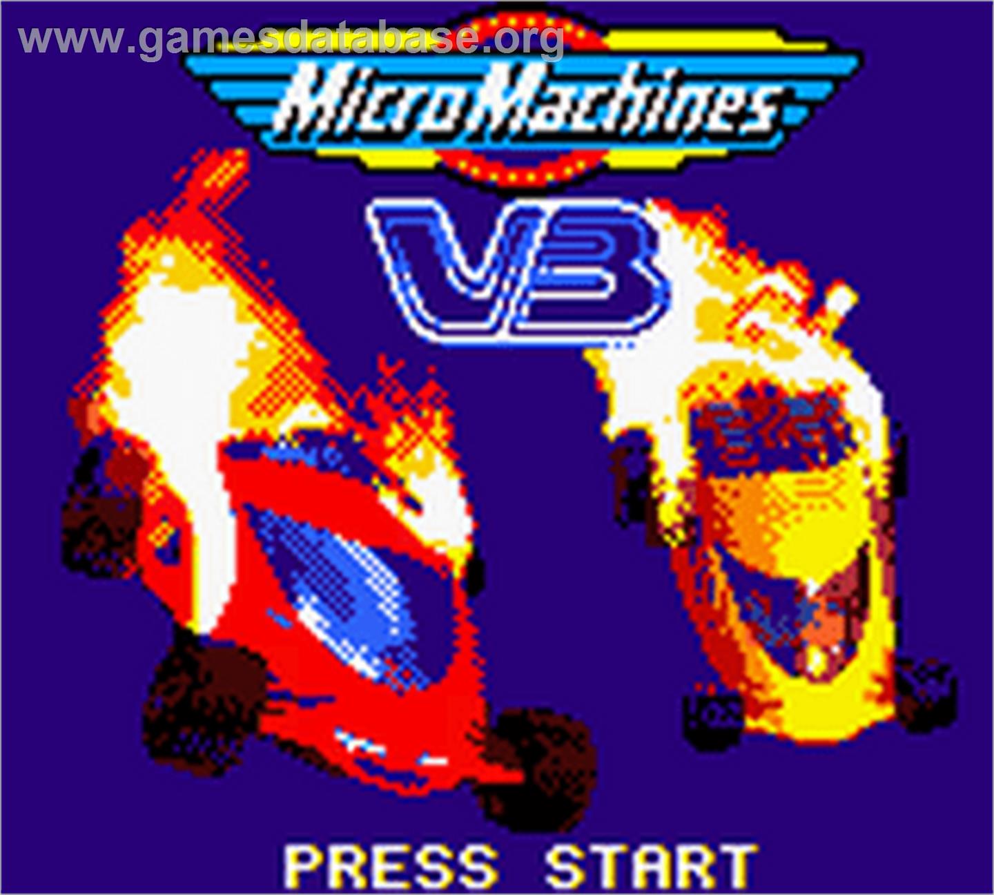 Micro Machines V3 - Nintendo Game Boy Color - Artwork - Title Screen