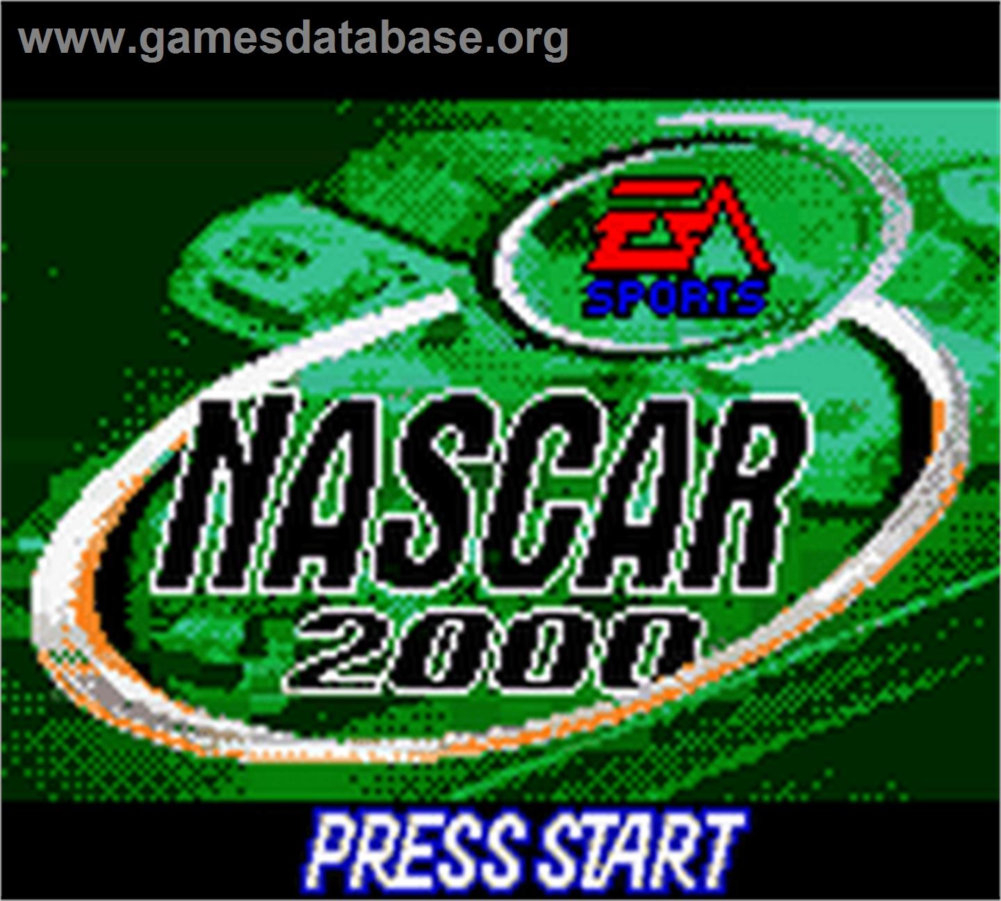 NASCAR 2000 - Nintendo Game Boy Color - Artwork - Title Screen