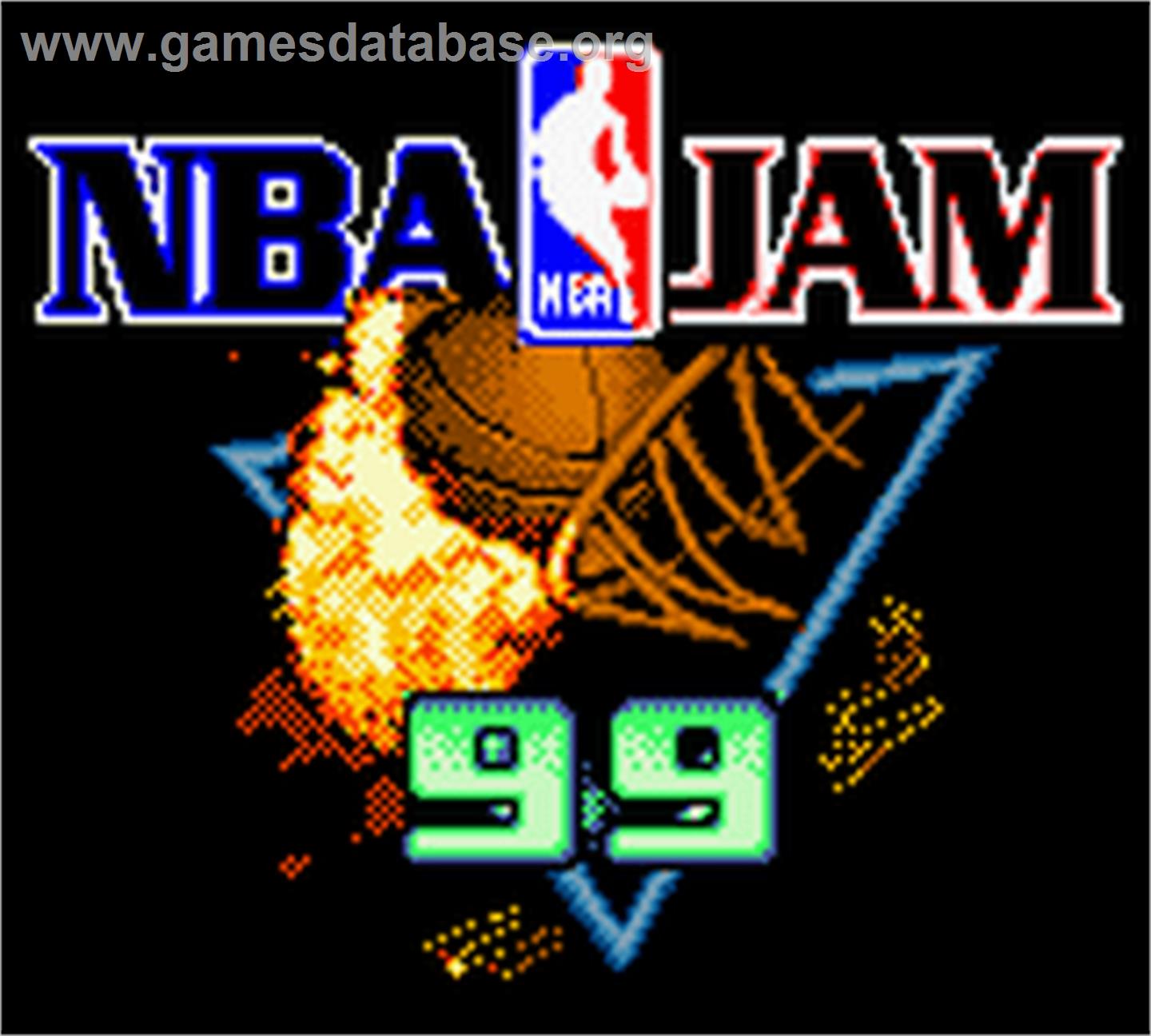 NBA Jam 99 - Nintendo Game Boy Color - Artwork - Title Screen