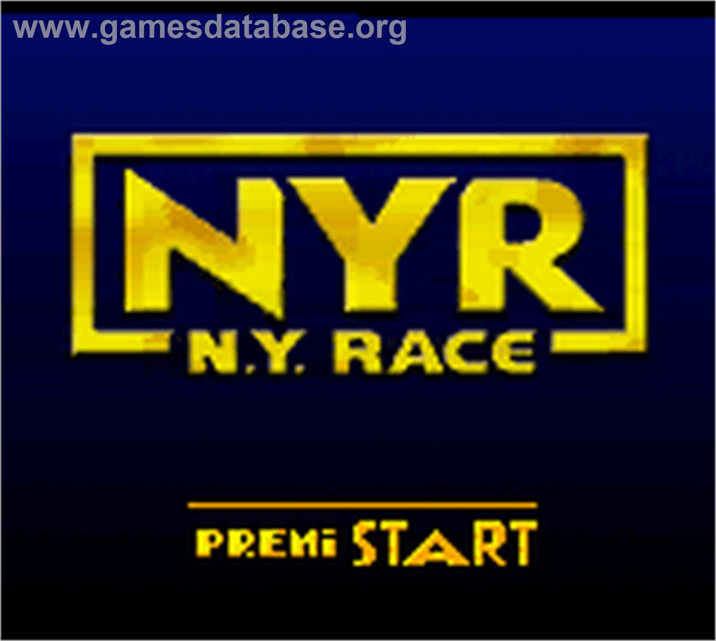 New York Race - Nintendo Game Boy Color - Artwork - Title Screen