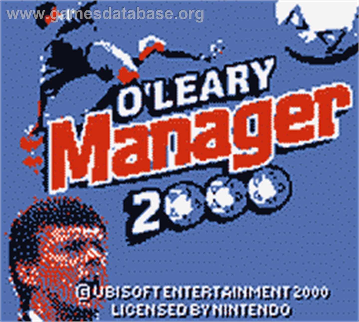 O'Leary Manager 2000 - Nintendo Game Boy Color - Artwork - Title Screen