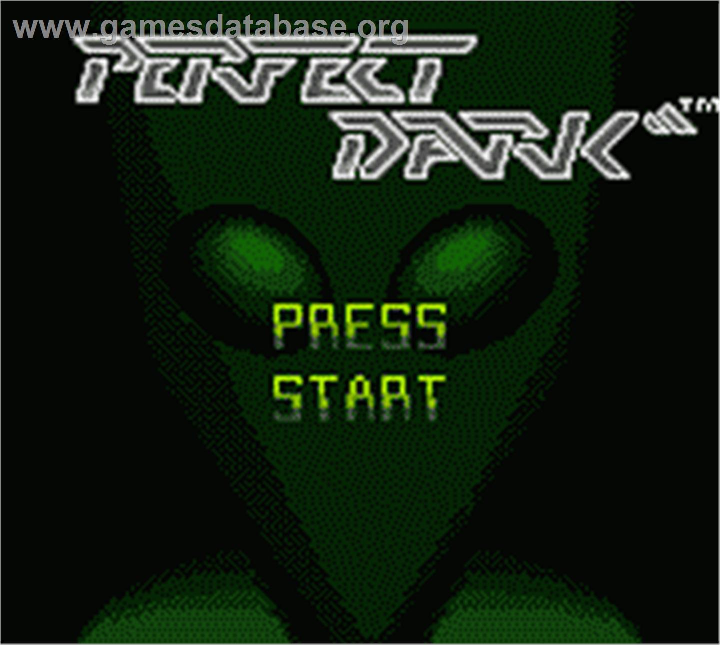 Perfect Dark - Nintendo Game Boy Color - Artwork - Title Screen