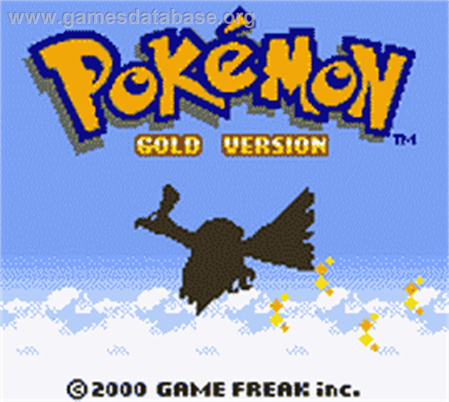Pokemon: Gold Version - Nintendo Game Boy Color - Artwork - Title Screen
