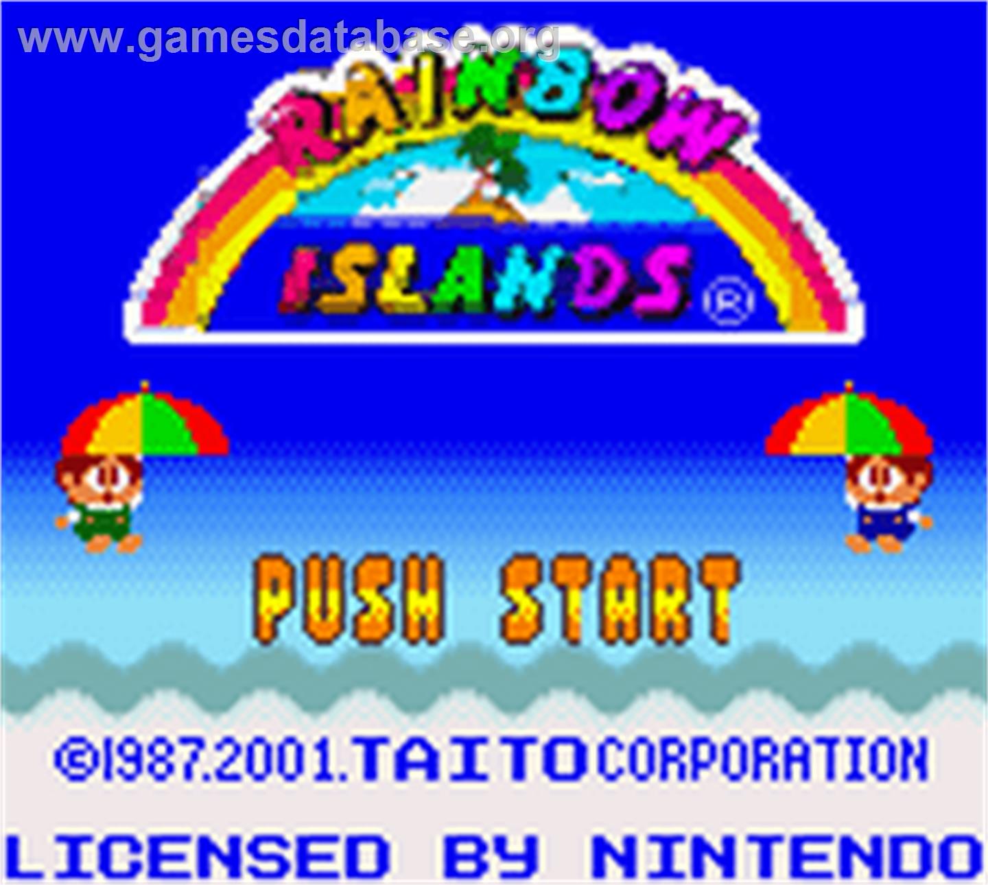 Rainbow Islands - Nintendo Game Boy Color - Artwork - Title Screen