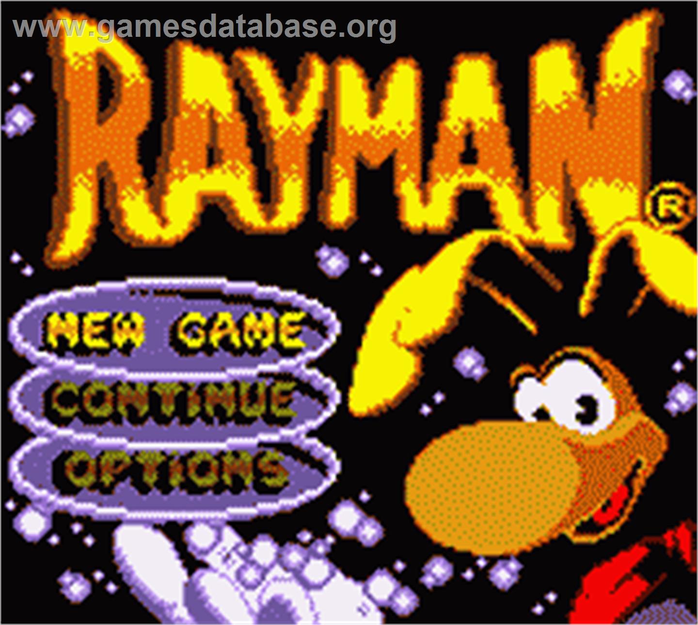 Rayman - Nintendo Game Boy Color - Artwork - Title Screen