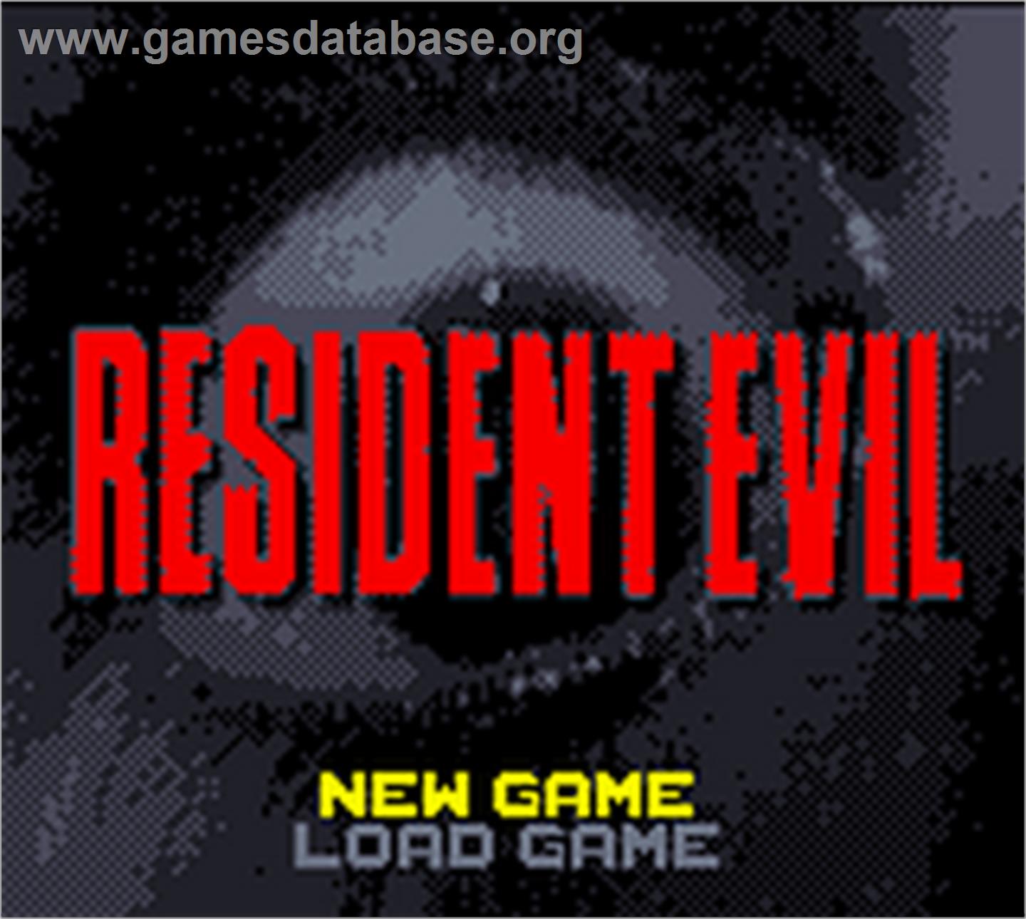 Resident Evil: Gaiden - Nintendo Game Boy Color - Artwork - Title Screen