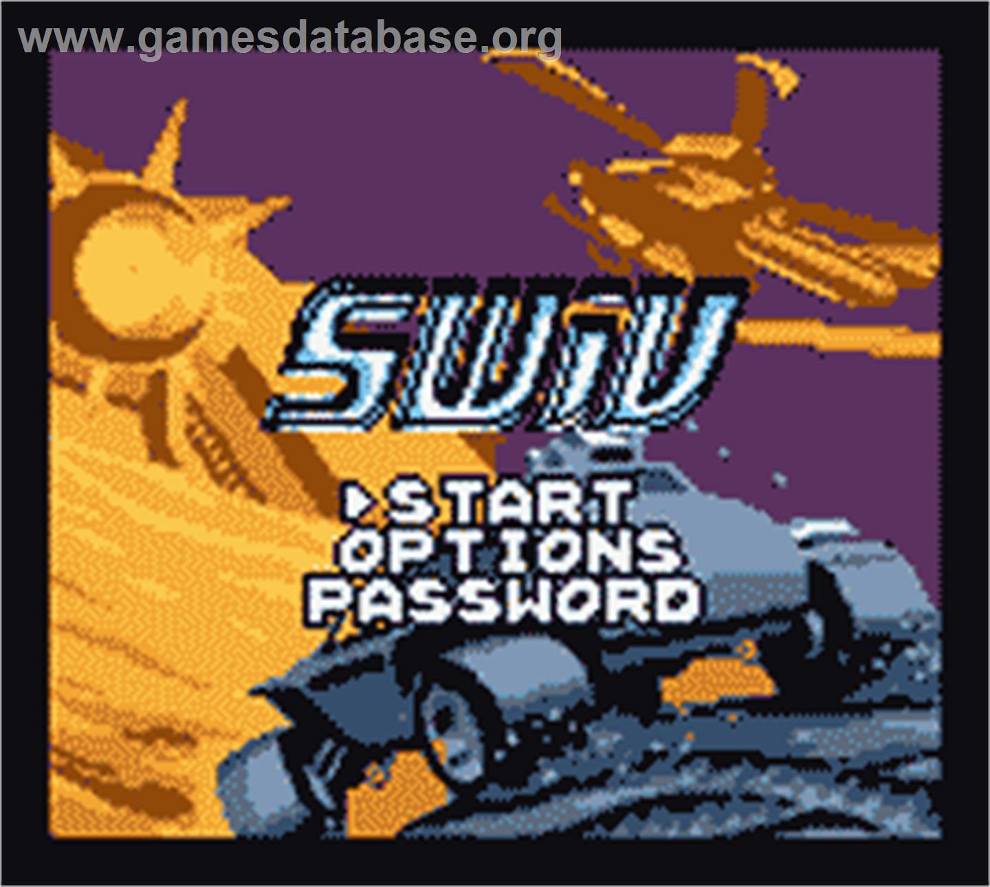 SWiV - Nintendo Game Boy Color - Artwork - Title Screen