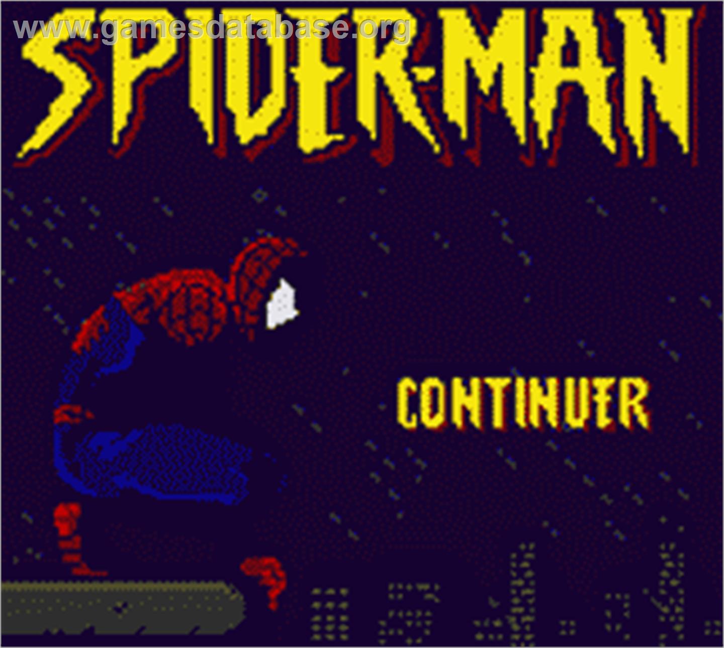 Spider-Man - Nintendo Game Boy Color - Artwork - Title Screen