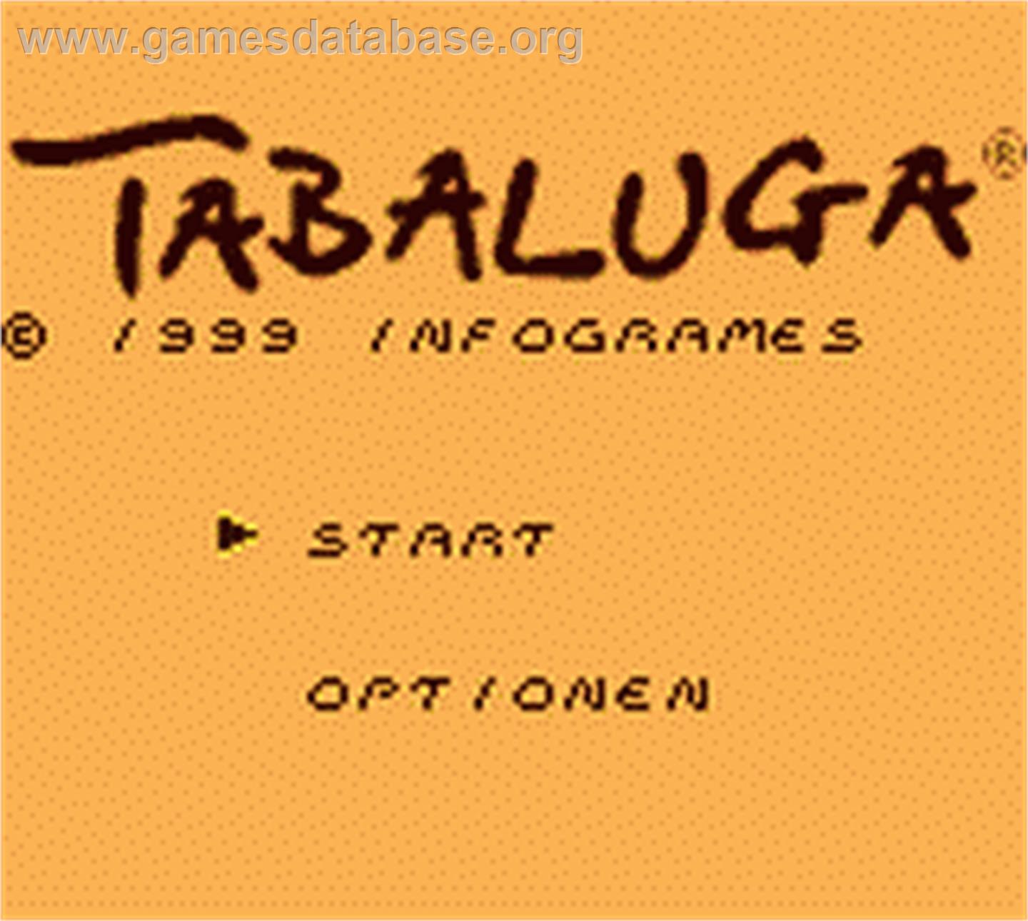 Tabaluga - Nintendo Game Boy Color - Artwork - Title Screen