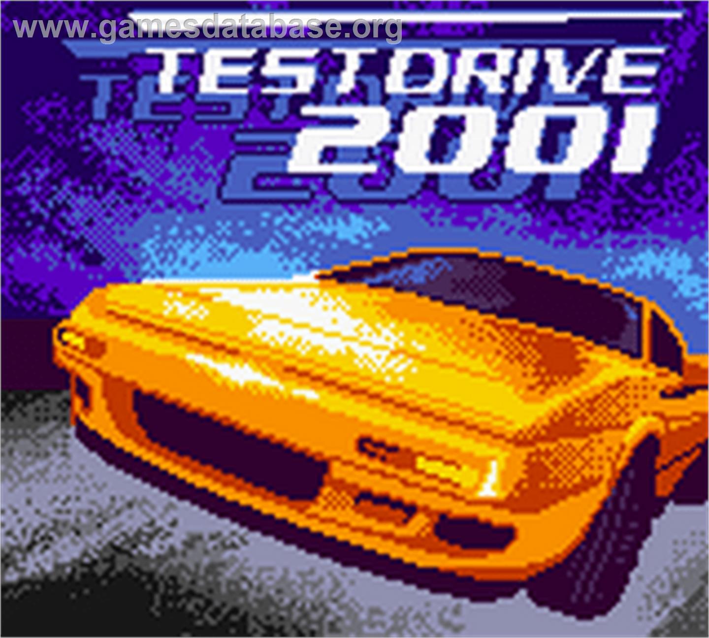 Test Drive 2001 - Nintendo Game Boy Color - Artwork - Title Screen