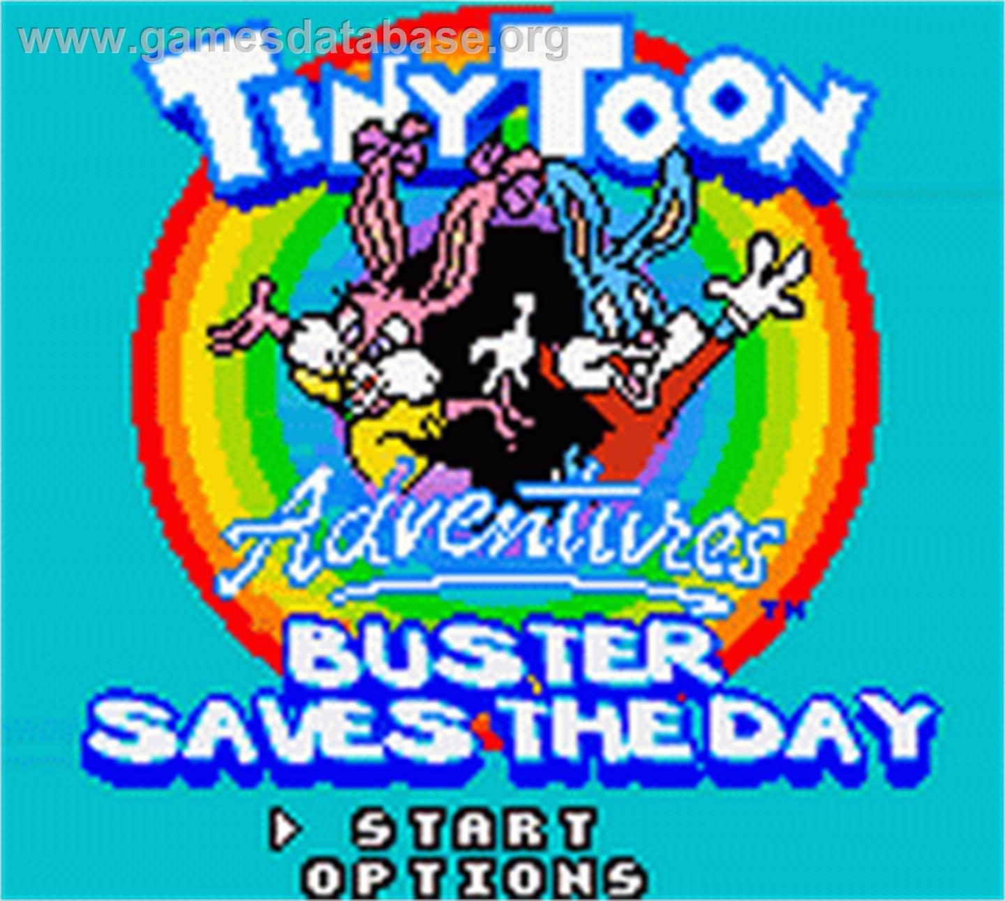 Tiny Toon Adventures: Buster Saves the Day - Nintendo Game Boy Color - Artwork - Title Screen