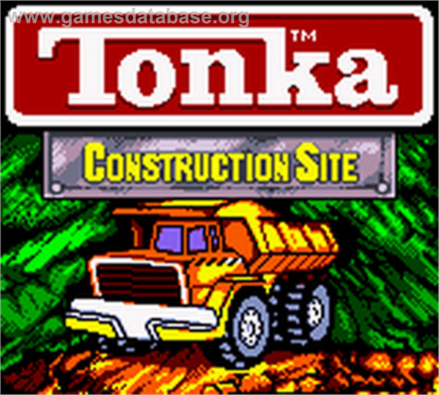 Tonka Construction Site - Nintendo Game Boy Color - Artwork - Title Screen