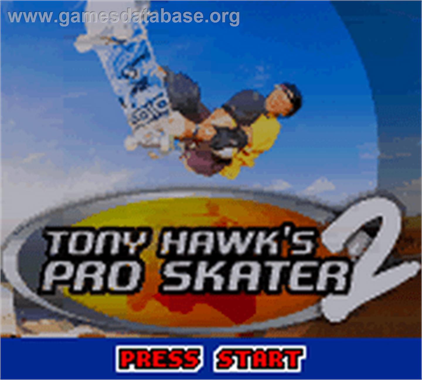Tony Hawk's Pro Skater 2 - Nintendo Game Boy Color - Artwork - Title Screen