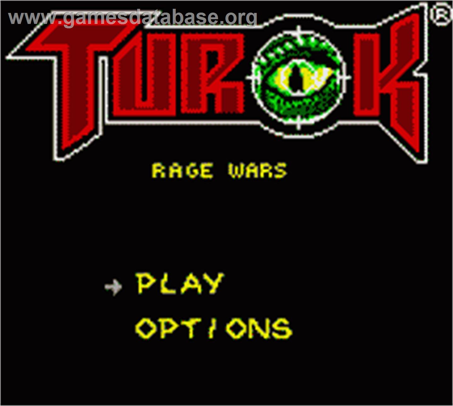 Turok: Rage Wars - Nintendo Game Boy Color - Artwork - Title Screen